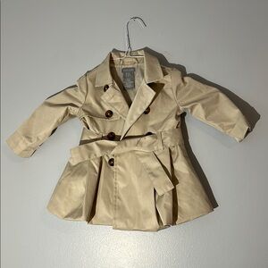 Tahari Kids Cream Double-Breasted Coat 12mon‎